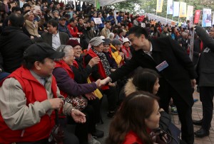 圖:周浩鼎表示,今次選舉面對的挑戰很大,但他認為只要“信念正確”,就可以迎難而上