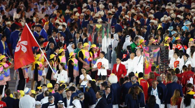 當地時間8月5日晚8時，2016里約奧運會開幕式在裡約熱內盧馬拉卡納體育場舉行，中國香港代表團入場，遊泳運動員歐鎧淳擔任旗手。中新網