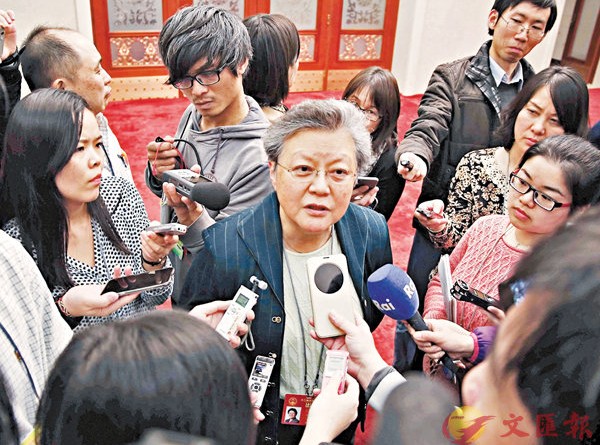 范徐麗泰（圖）表示，林鄭月娥的提名中有「唐營」和「梁營」的選委，反映她能團結香港各界。