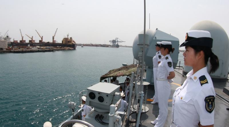 2015年9月，中國海軍護航編隊靠泊吉布提補給休整/資料圖片