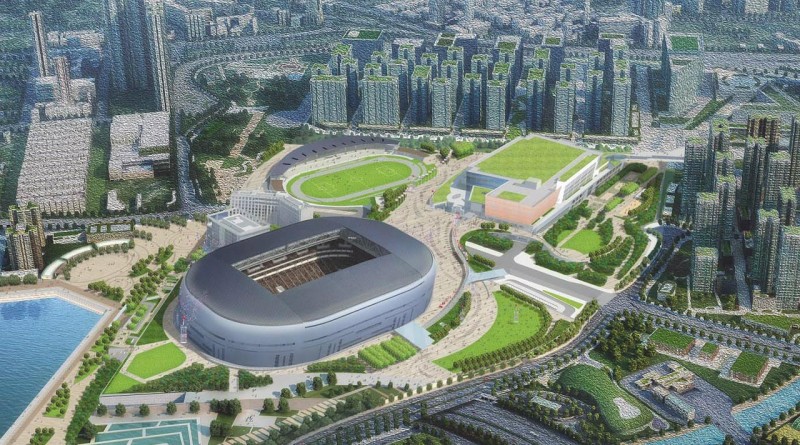 啟德體育園模擬圖。網志圖片