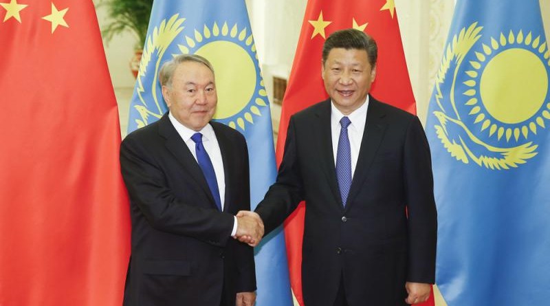 5月14日，中國國家主席習近平會見來華出席「一帶一路」峰會的哈薩克斯坦總統納扎爾巴耶夫\資料圖片