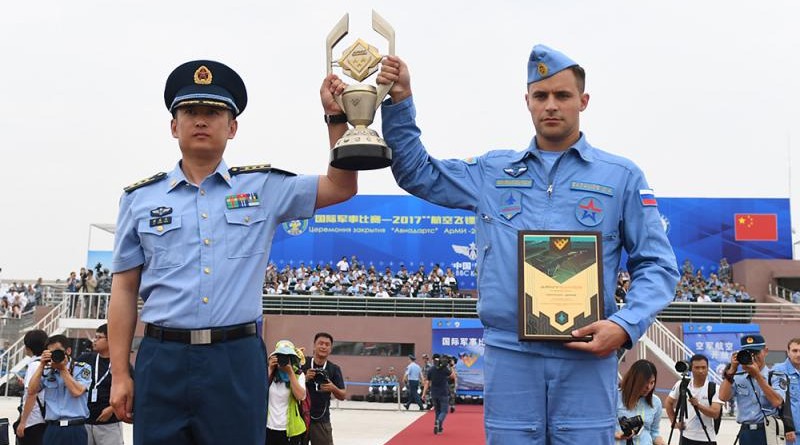 10日，中國空軍獲得優勝團體獎/中新社