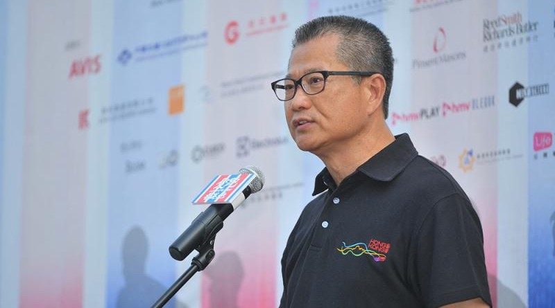 財政司司長陳茂波表示，「港獨」絕對違反基本法，希望大家放下這些爭論