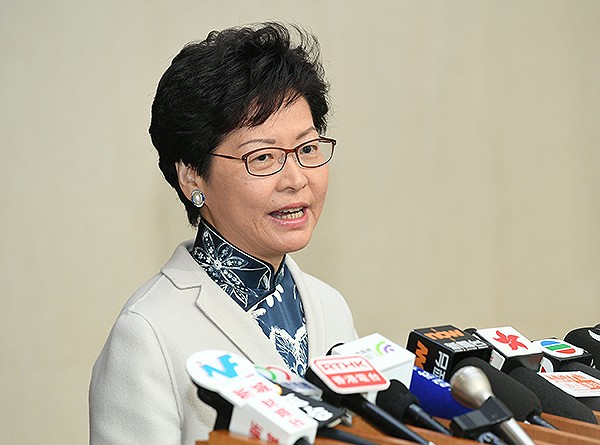 行政長官林鄭月娥12月5日會見傳媒